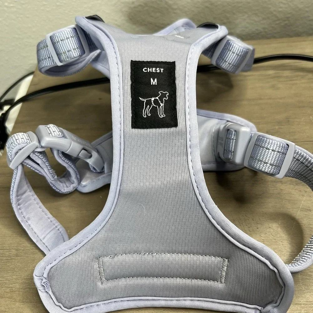 Boots & Barkley Reflective Comfort Dog Harness -‎ Medium - Periwinkle Blue EUC!